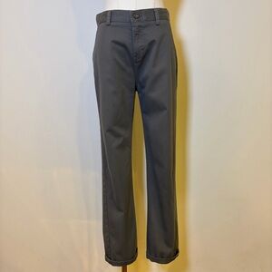 Chaps Boys Grey Chino Pants Size 18 Regular Adjustable Waist